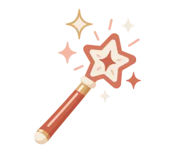 Illustrated magic wand showing hairstyle generation