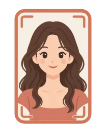 Illustrated example of a vertical selfie composition