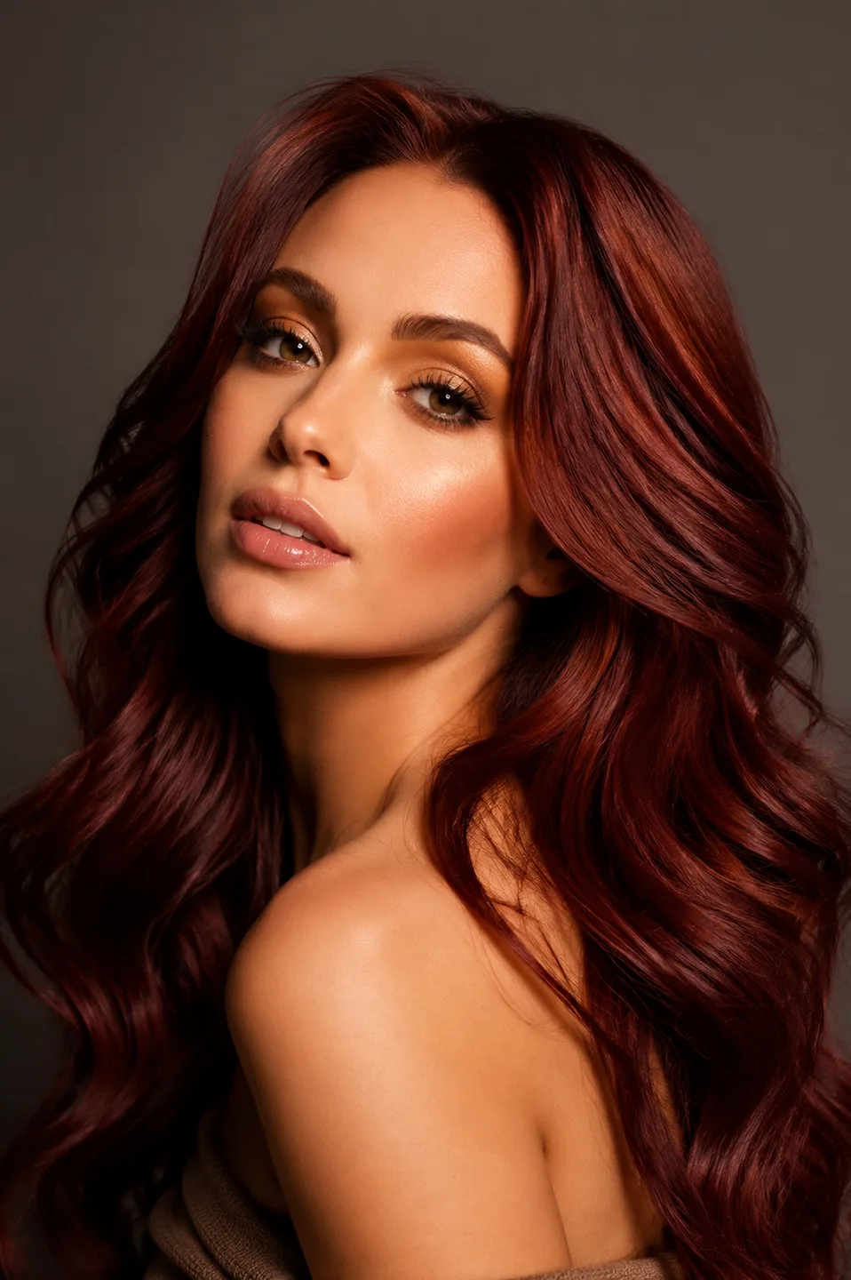 Reference model with long burgundy waves
